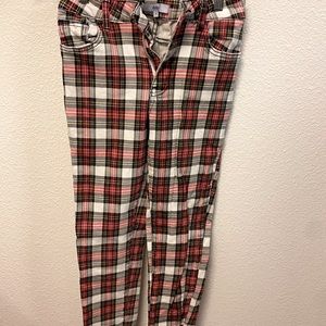 Checkered jeans